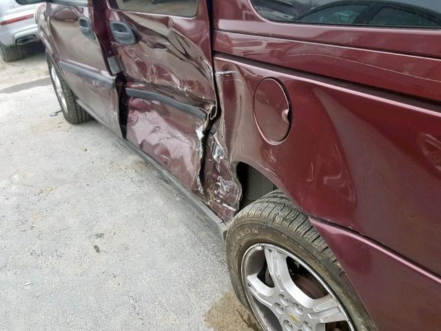 1GNDV23157D180332 - 2007 CHEVROLET UPLANDER L 栗色 照片 9