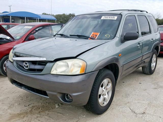 4F2CZ06183KM29043 - 2003 MAZDA TRIBUTE ES GREEN photo 2