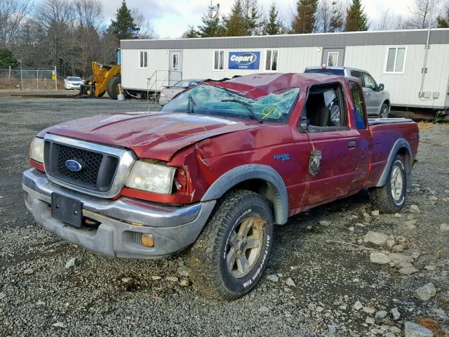 1FTZR45E34PA23553 - 2004 FORD RANGER SUP RED photo 2