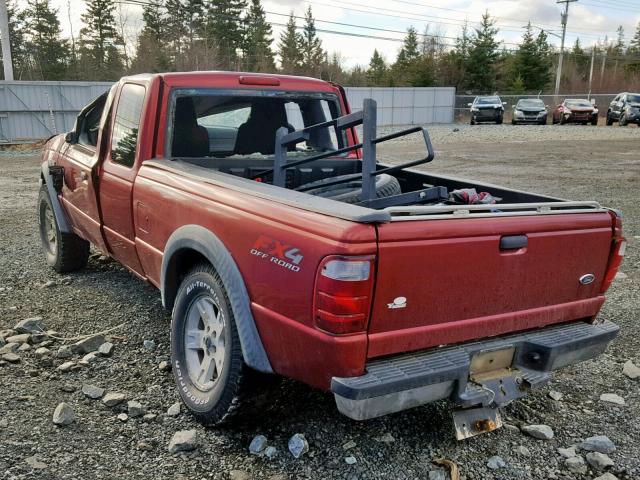 1FTZR45E34PA23553 - 2004 FORD RANGER SUP RED photo 3