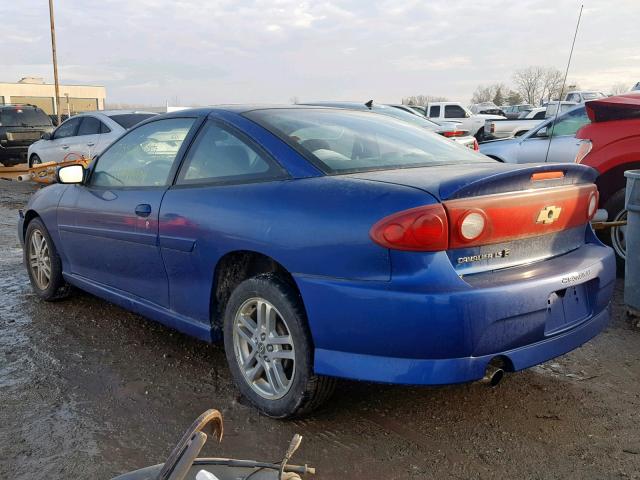 1G1JH12F647152293 - 2004 CHEVROLET CAVALIER L BLUE photo 3