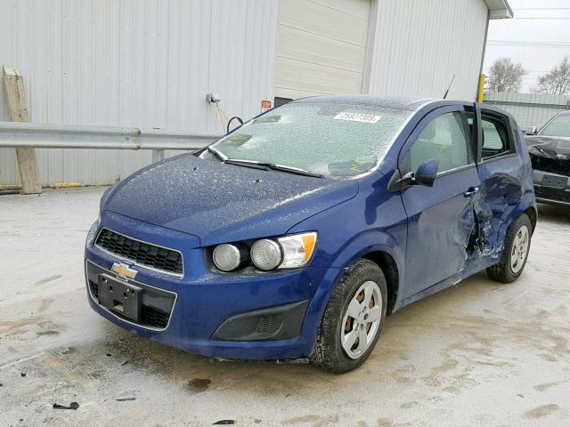 1G1JA6SH0D4143786 - 2013 CHEVROLET SONIC LS BLUE photo 2