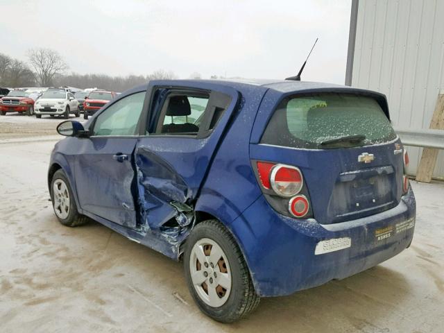 1G1JA6SH0D4143786 - 2013 CHEVROLET SONIC LS BLUE photo 3