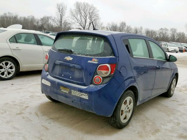 1G1JA6SH0D4143786 - 2013 CHEVROLET SONIC LS BLUE photo 4