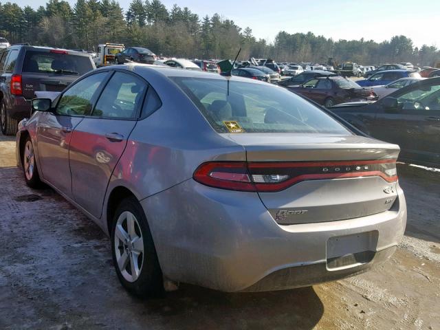 1C3CDFBB9GD564241 - 2016 DODGE DART SXT SILVER photo 3