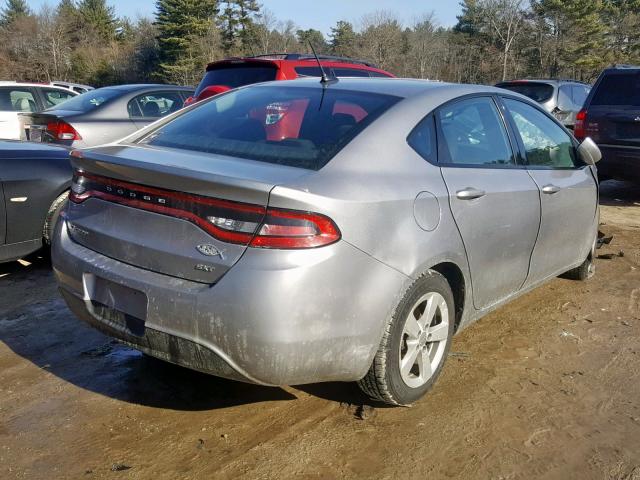 1C3CDFBB9GD564241 - 2016 DODGE DART SXT SILVER photo 4