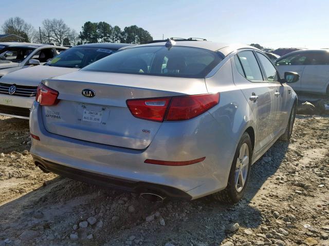 5XXGM4A78EG321022 - 2014 KIA OPTIMA LX SILVER photo 4