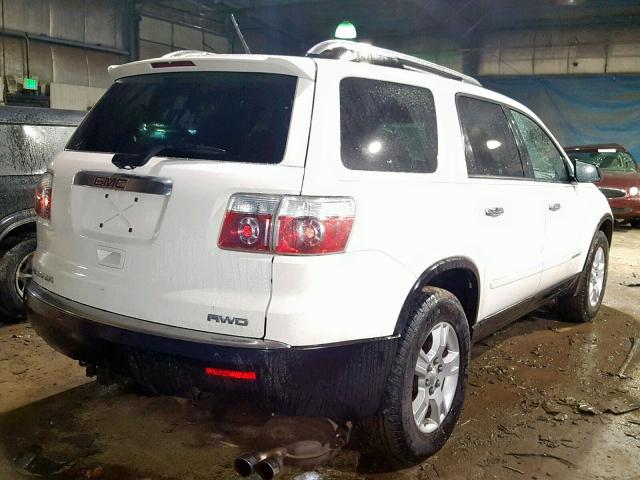 1GKEV13757J103994 - 2007 GMC ACADIA SLE WHITE photo 4