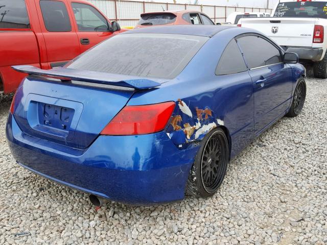 2HGFG21536H702721 - 2006 HONDA CIVIC SI BLUE photo 4