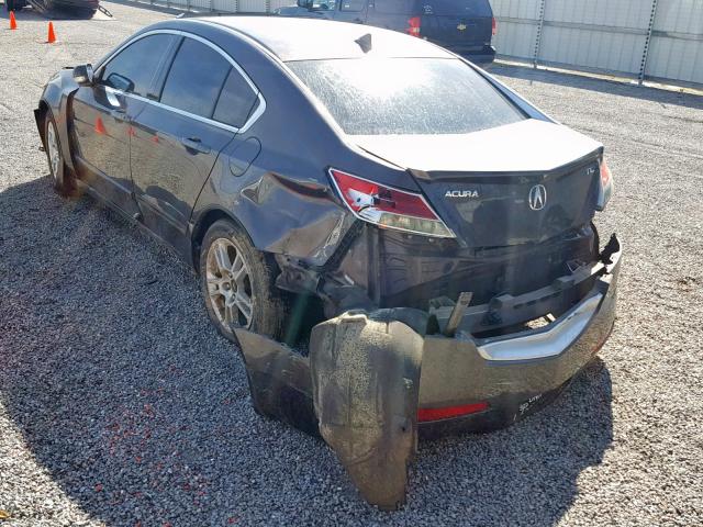 19UUA862X9A015748 - 2009 ACURA TL BLACK photo 3