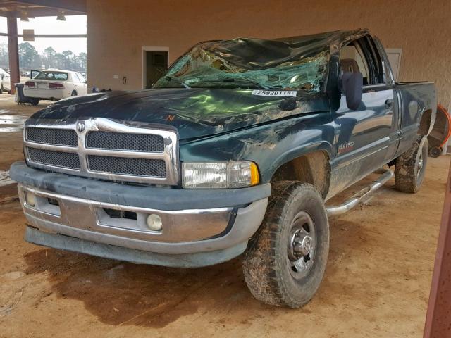 1B7KF2366XJ605924 - 1999 DODGE RAM 2500 GREEN photo 2