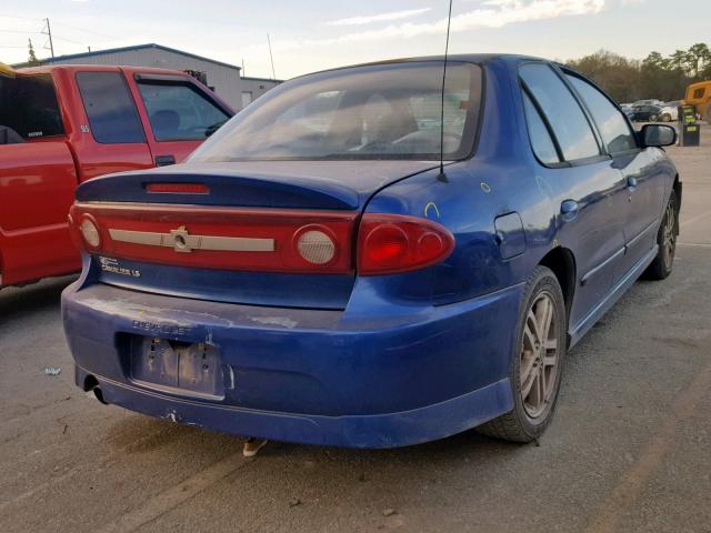 1G1JH52F337272929 - 2003 CHEVROLET CAVALIER L BLUE photo 4