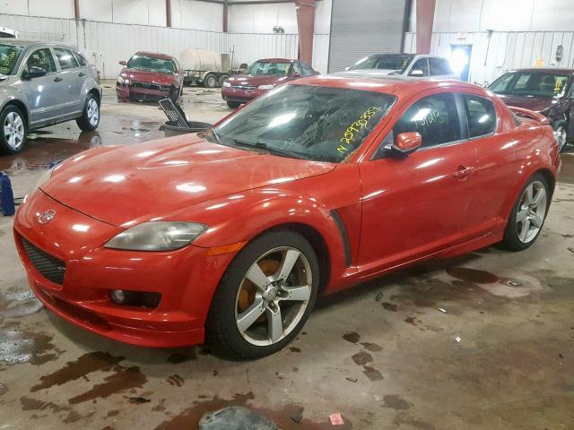 JM1FE173X40110867 - 2004 MAZDA RX8 RED photo 2