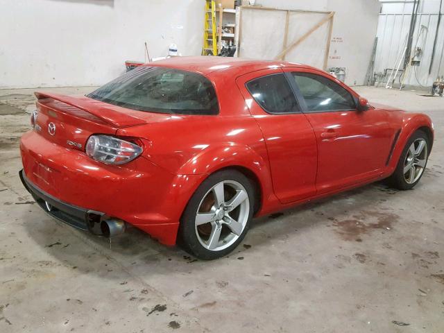 JM1FE173X40110867 - 2004 MAZDA RX8 RED photo 4