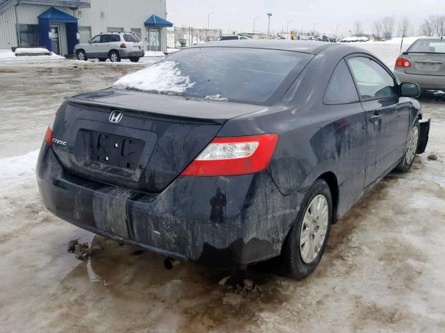 2HGFG11296H008261 - 2006 HONDA CIVIC DX BLACK photo 4