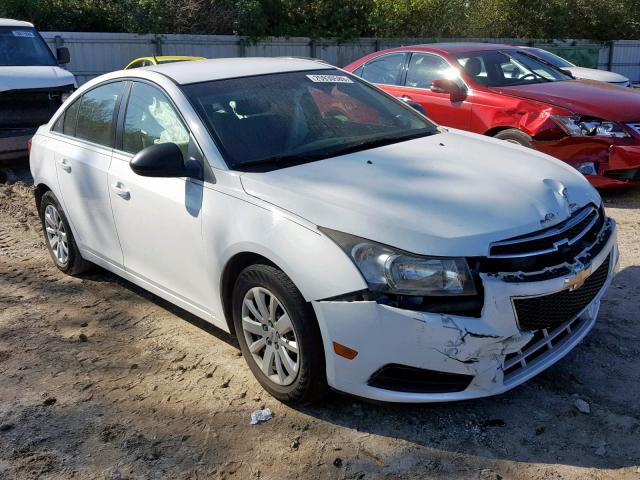 1G1PD5SH7B7296897 - 2011 CHEVROLET CRUZE LS WHITE photo 1