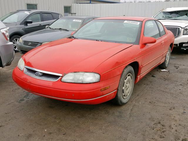 2G1WW12M0W9248948 - 1998 CHEVROLET MONTE CARL RED photo 2