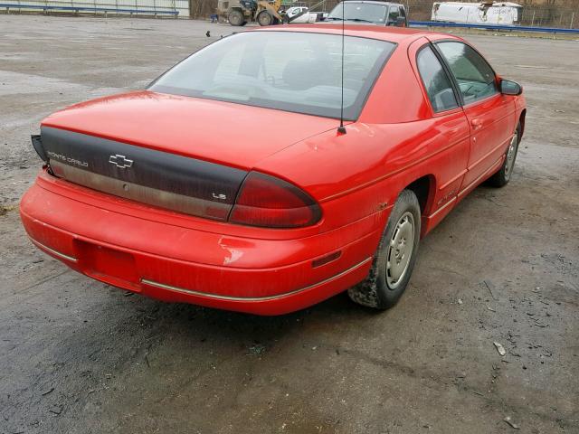 2G1WW12M0W9248948 - 1998 CHEVROLET MONTE CARL RED photo 4