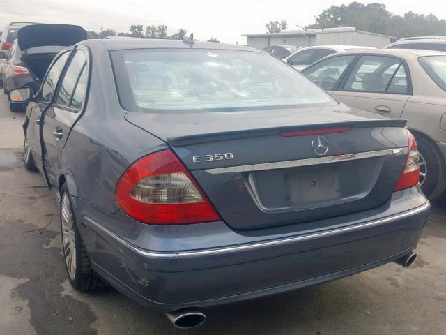 WDBUF56X68B338602 - 2008 MERCEDES-BENZ E 350 GRAY photo 3