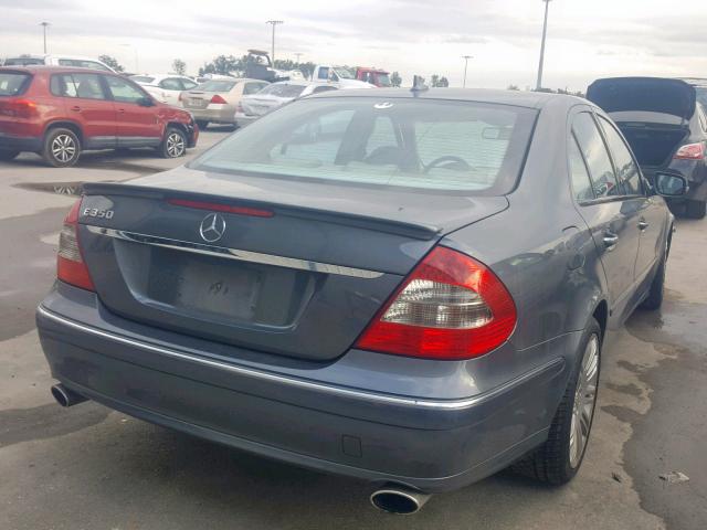 WDBUF56X68B338602 - 2008 MERCEDES-BENZ E 350 GRAY photo 4