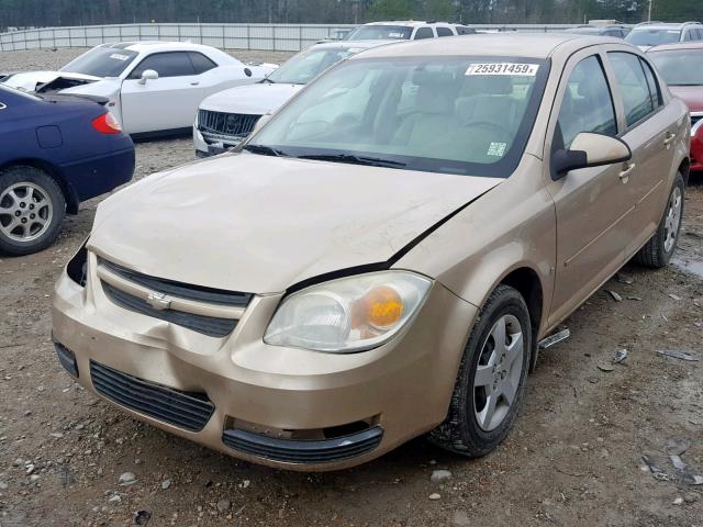 1G1AL55F677113242 - 2007 CHEVROLET COBALT LT GOLD photo 2