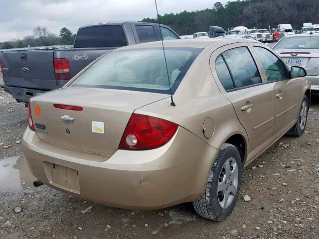 1G1AL55F677113242 - 2007 CHEVROLET COBALT LT GOLD photo 4