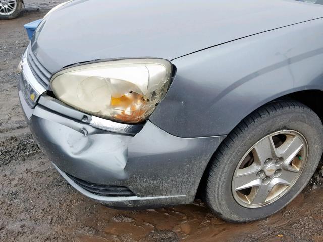 1G1ZT548X5F234705 - 2005 CHEVROLET MALIBU LS Boz foto 9