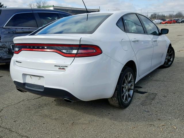 1C3CDFBB1ED715991 - 2014 DODGE DART SXT WHITE photo 4