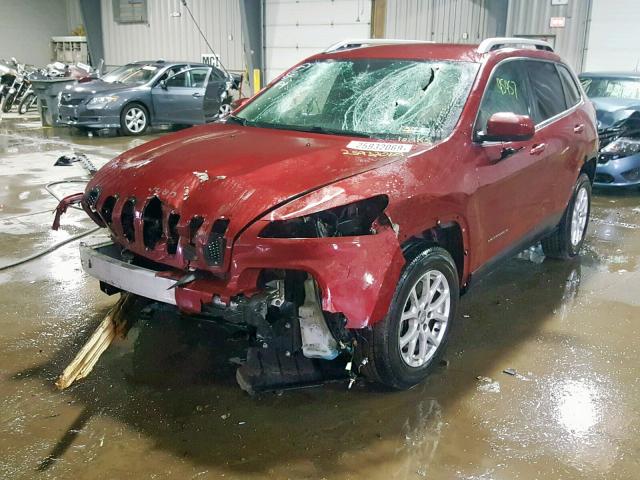 1C4PJMCS6FW606330 - 2015 JEEP CHEROKEE L BURGUNDY photo 2