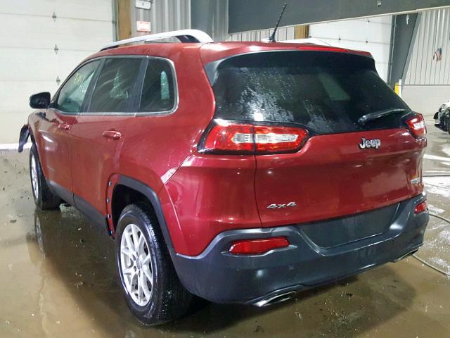 1C4PJMCS6FW606330 - 2015 JEEP CHEROKEE L BURGUNDY photo 3