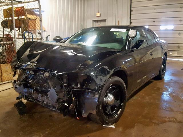 2C3CDXAT6EH223735 - 2014 DODGE CHARGER PO BLACK photo 2
