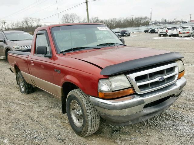 1FTYR10U4WUB77654 - 1998 FORD RANGER RED photo 1