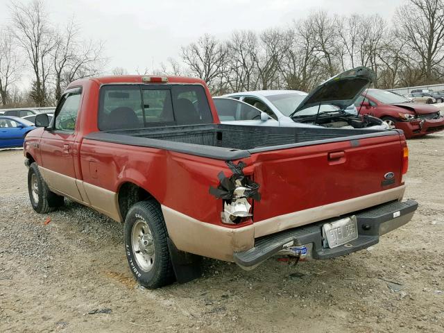 1FTYR10U4WUB77654 - 1998 FORD RANGER RED photo 3