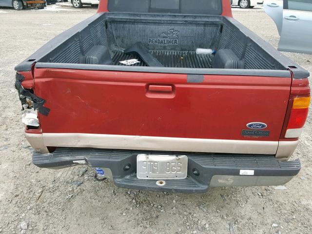 1FTYR10U4WUB77654 - 1998 FORD RANGER RED photo 6