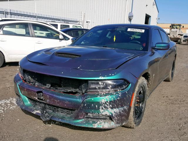 2C3CDXHG4FH725086 - 2015 DODGE CHARGER SX TWO TONE photo 2