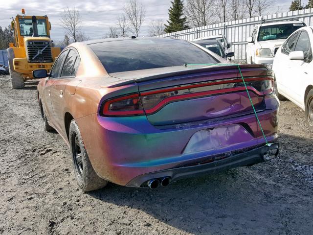 2C3CDXHG4FH725086 - 2015 DODGE CHARGER SX TWO TONE photo 3