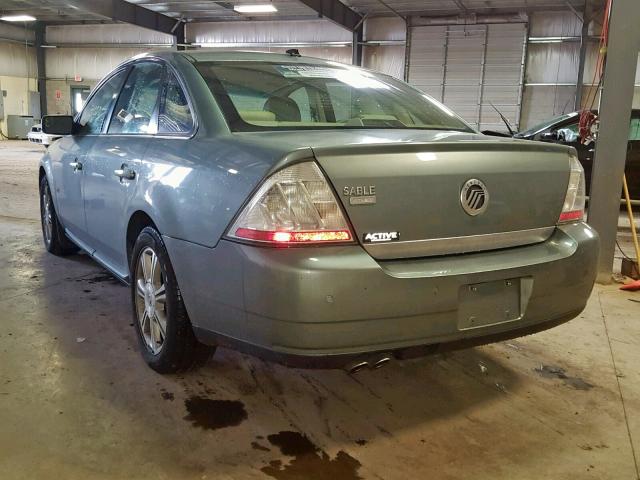 1MEHM42W08G612250 - 2008 MERCURY SABLE PREM GREEN photo 3