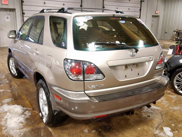 JTJHF10U420274635 - 2002 LEXUS RX 300 GOLD photo 3