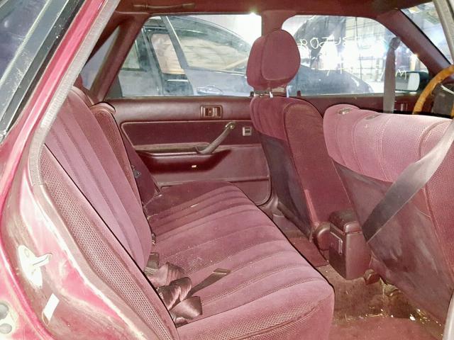 4T1SV21E3MU330080 - 1991 TOYOTA CAMRY DLX RED photo 6