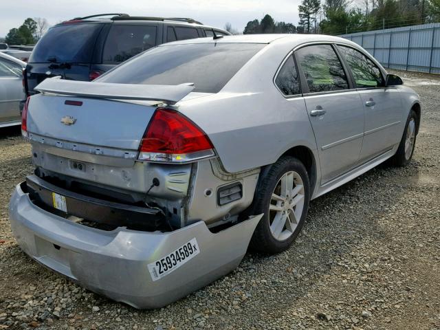 2G1WC5E38E1125513 - 2014 CHEVROLET IMPALA LIM SILVER photo 4