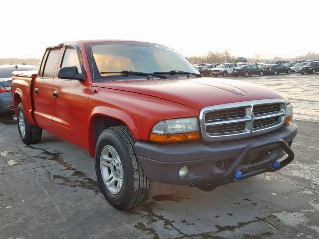 1D7HL38K94S628592 - 2004 DODGE DAKOTA QUA RED photo 1