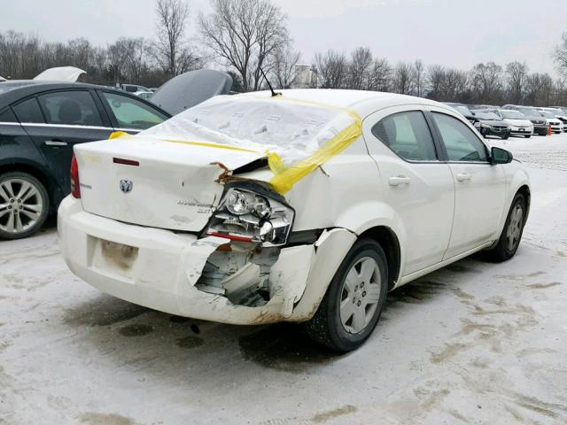 1B3CC4FB1AN173116 - 2010 DODGE AVENGER SX WHITE photo 4