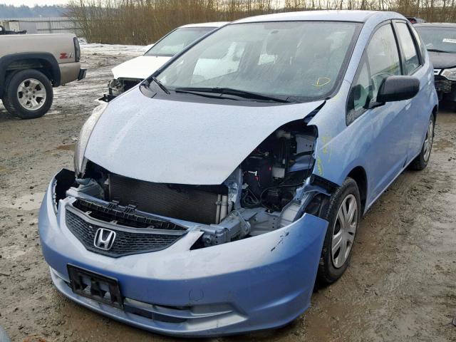 JHMGE8H27AC029790 - 2010 HONDA FIT BLUE photo 2