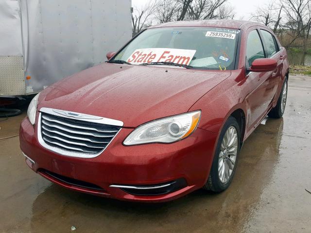 1C3CCBAB6DN685845 - 2013 CHRYSLER 200 LX MAROON photo 2