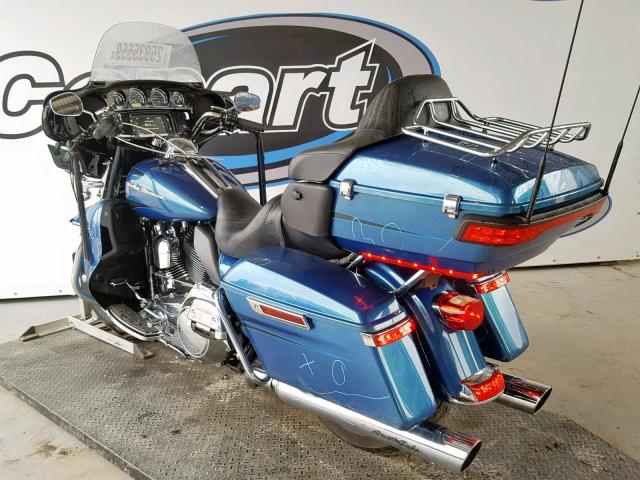 1HD1KEL11EB614923 - 2014 HARLEY-DAVIDSON FLHTK ELEC BLUE photo 3