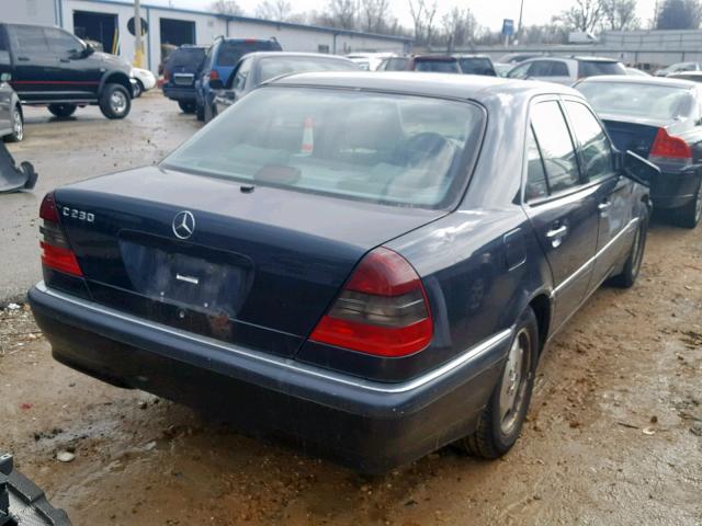 WDBHA23G8WA522512 - 1998 MERCEDES-BENZ C 230 BLUE photo 4