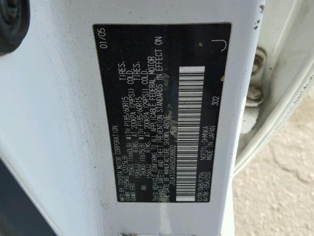 JTLKT334650208802 - 2005 TOYOTA SCION XB Ağ foto 10