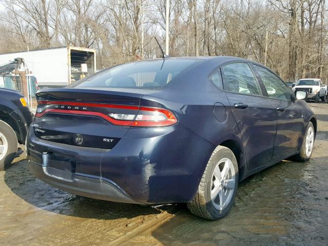 1C3CDFBB3FD251880 - 2015 DODGE DART SXT BLUE photo 4