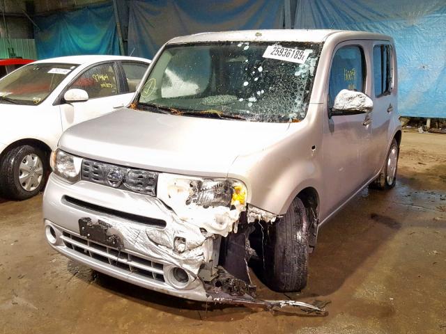 JN8AZ2KR8AT166806 - 2010 NISSAN CUBE BASE SILVER photo 2