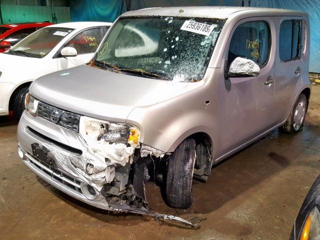 JN8AZ2KR8AT166806 - 2010 NISSAN CUBE BASE SILVER photo 9